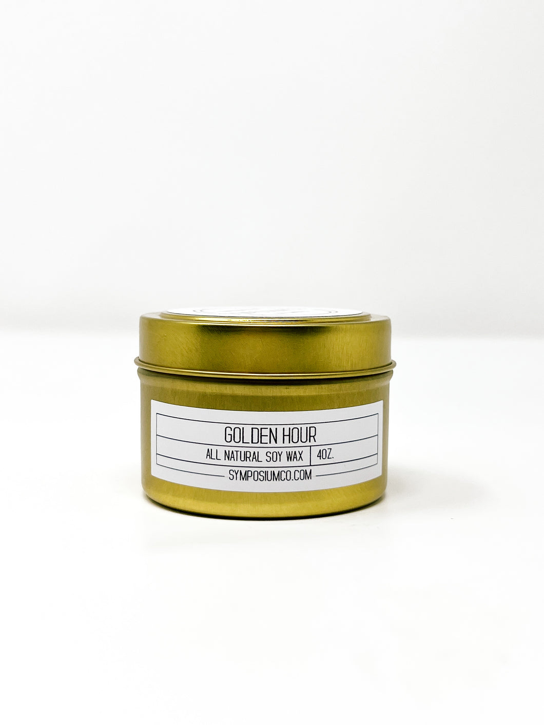 Golden Hour - 4oz. Gold Tin Soy Candle