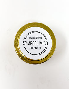 Lemon & Rosemary - 4oz. Gold Tin Soy Candle