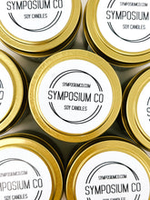 Load image into Gallery viewer, Lemon &amp; Rosemary - 4oz. Gold Tin Soy Candle
