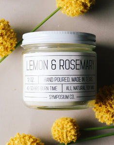 Lemon & Rosemary - 12oz. Soy Candle