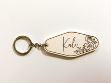 Load image into Gallery viewer, Motel Personalized Key Chain - Floral
