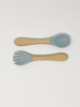 Load image into Gallery viewer, Baby Fork and Spoon Personalized Utensils
