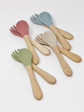 Load image into Gallery viewer, Baby Fork and Spoon Personalized Utensils
