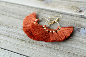 Tassel Hoop Earrings