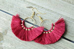 Tassel Hoop Earrings