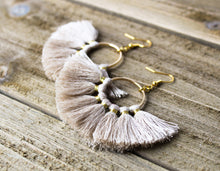 Load image into Gallery viewer, Tassel Hoop Earrings
