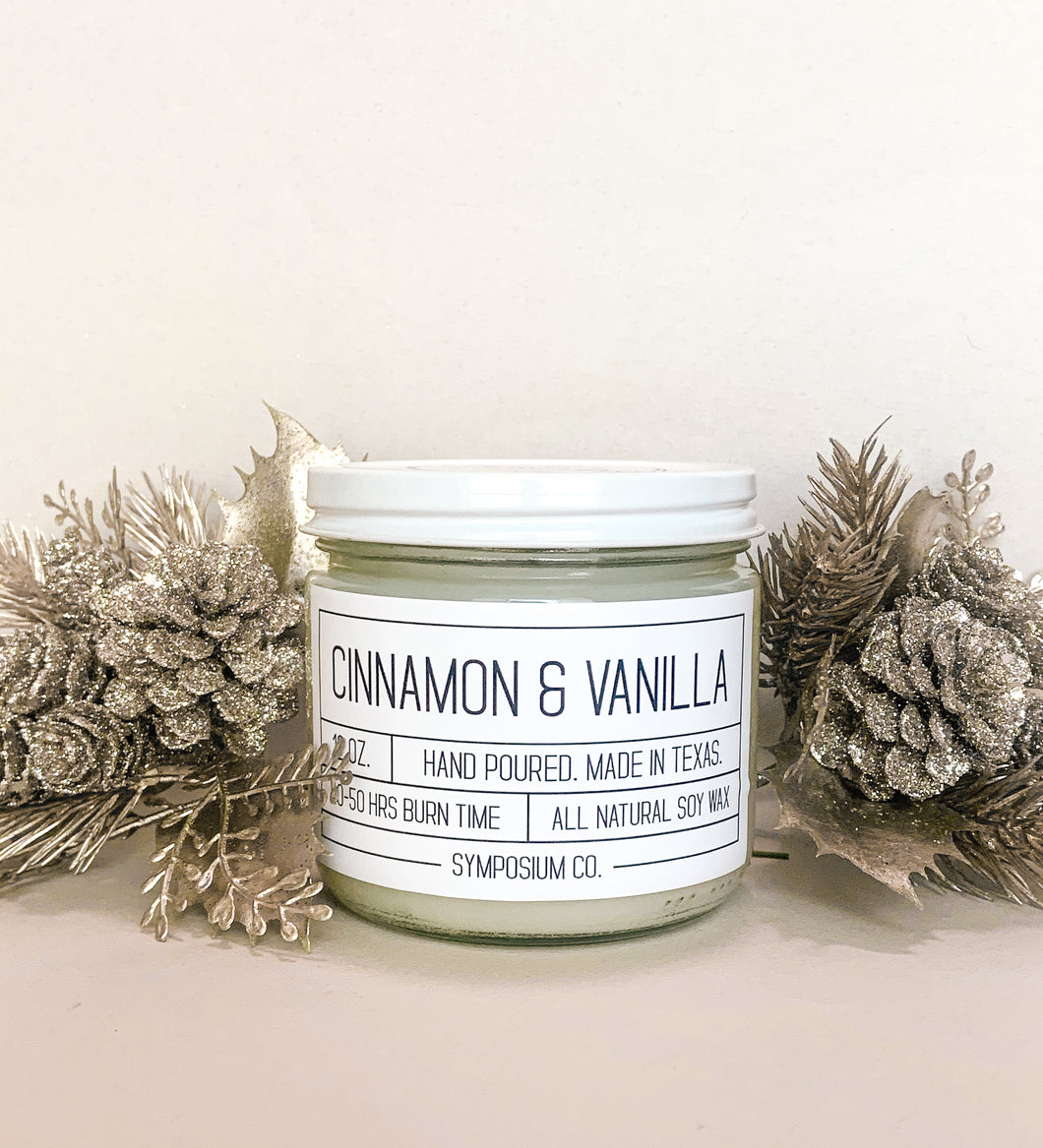 Cinnamon & Vanilla Soy Candle