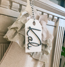 Load image into Gallery viewer, Personalized Wooden Stocking Tags
