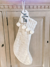 Load image into Gallery viewer, Personalized Wooden Stocking Tags
