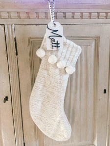 Personalized Wooden Stocking Tags