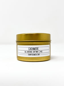 Cashmere - 4oz. Gold Tin Soy Candle