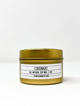 Load image into Gallery viewer, Coronado - 4oz. Gold Tin Soy Candle
