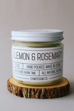 Load image into Gallery viewer, Lemon &amp; Rosemary - 12oz. Soy Candle
