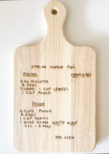 Load image into Gallery viewer, Engraved Board - Rubber Wood Paddle Charcuterie Board
