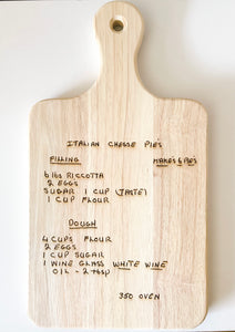 Engraved Board - Rubber Wood Paddle Charcuterie Board