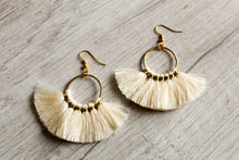 Load image into Gallery viewer, Tassel Hoop Earrings
