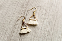 Load image into Gallery viewer, Mini Triangle Tassel Earrings
