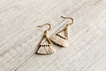 Load image into Gallery viewer, Mini Triangle Tassel Earrings
