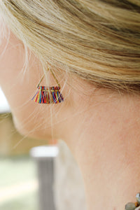 Mini Triangle Tassel Earrings