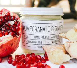 Pomegranate & Ginger - 12oz. Soy Candle