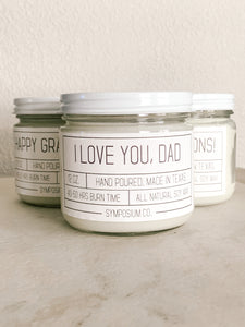 Custom Label Soy Candle