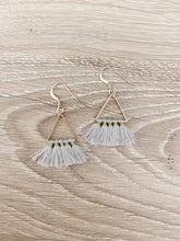 Load image into Gallery viewer, Mini Triangle Tassel Earrings
