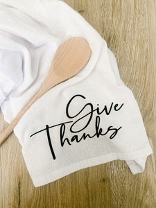 Give Thanks Dish Towel