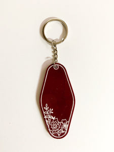 Motel Personalized Key Chain - Floral