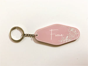 Motel Personalized Key Chain - Floral